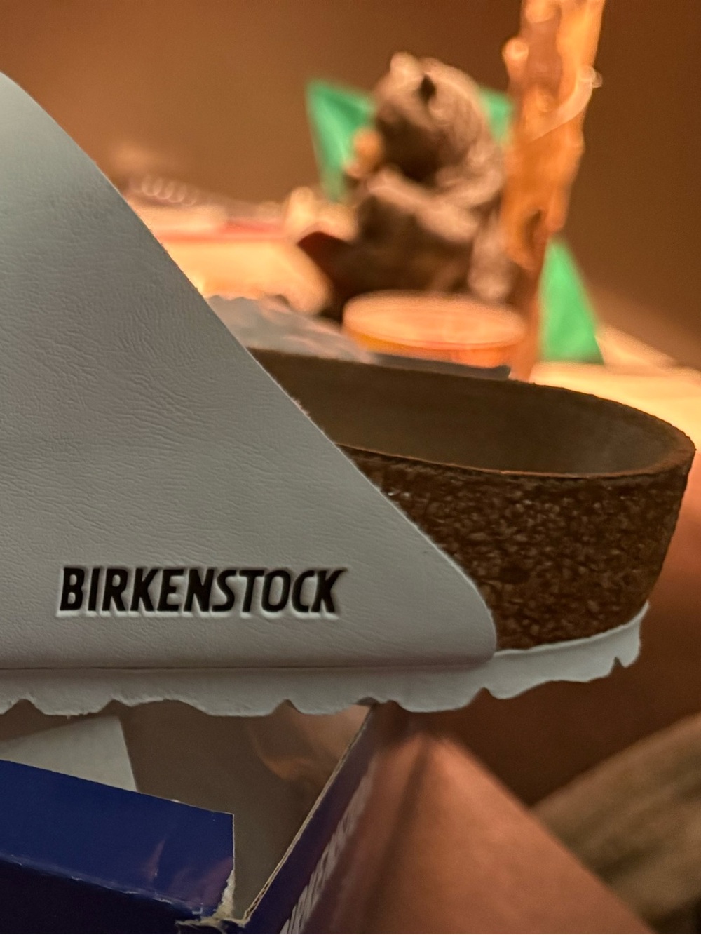 NEW w tags Birkenstock ladies sz 7 leather off white Sandle